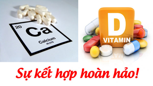 Bổ sung canxi nên kết hợp cùng vitamin D