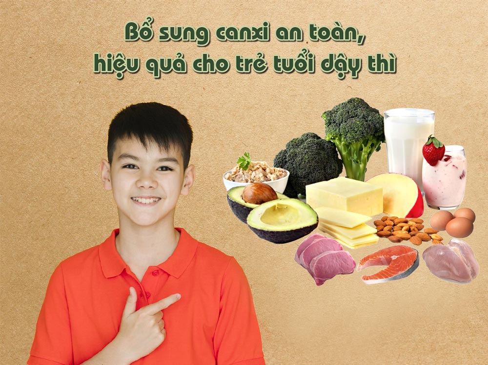 Bổ sung canxi cho trẻ dậy thì