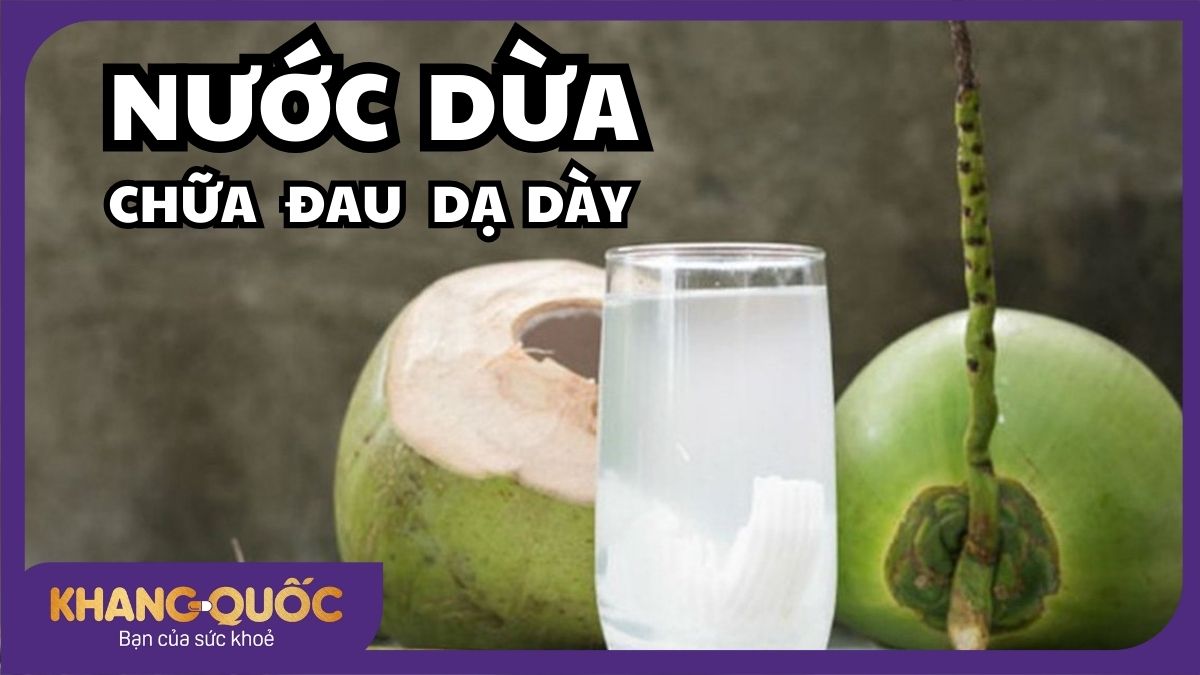 Cách uống nước dừa chữa đau dạ dày ngay tại nhà