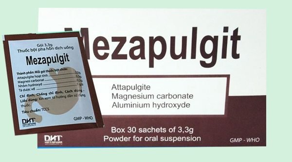 Thuốc Mezapulgit trị đau dạ dày dạng bột