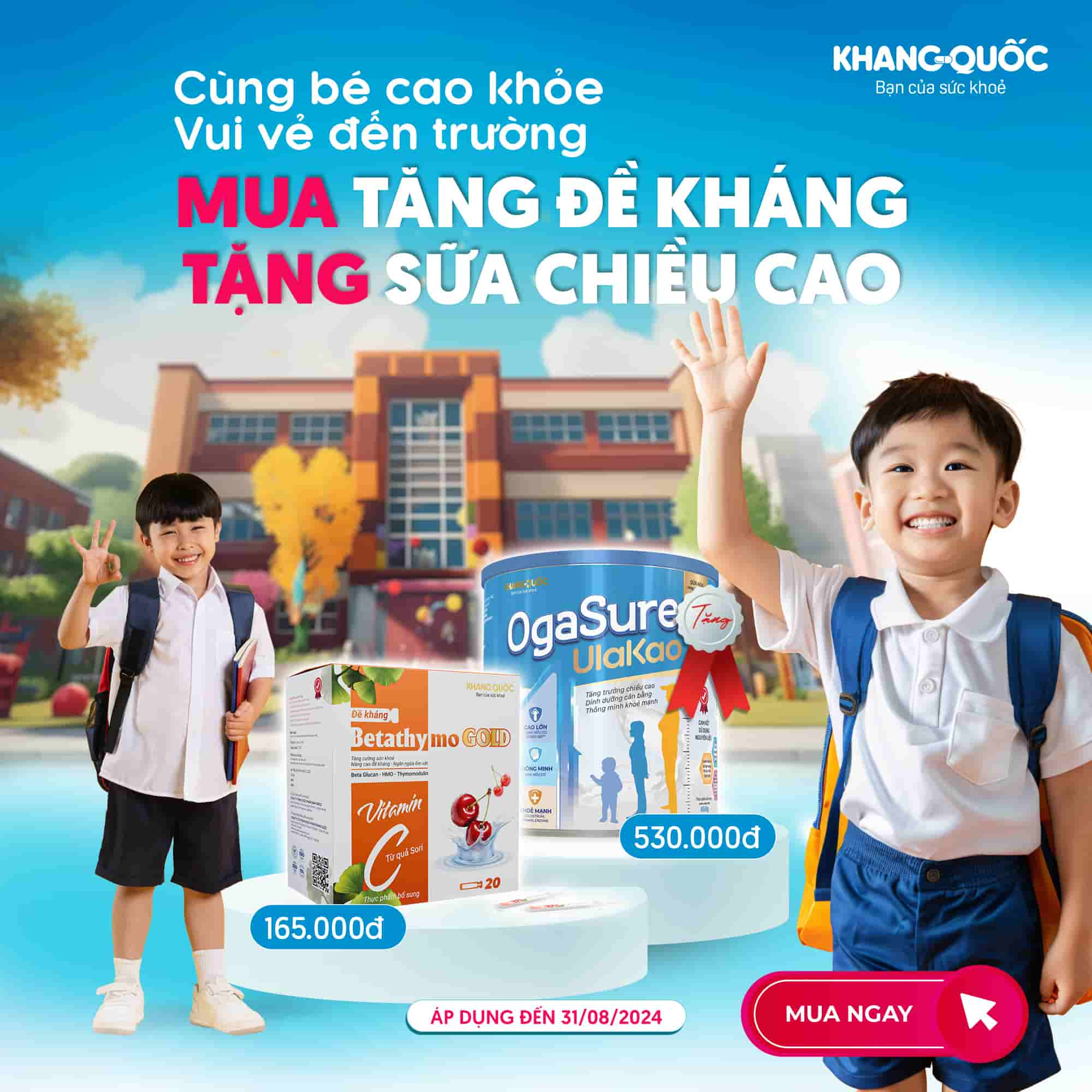 Tăng đề kháng cho trẻ chống lại bệnh mùa tựu trường