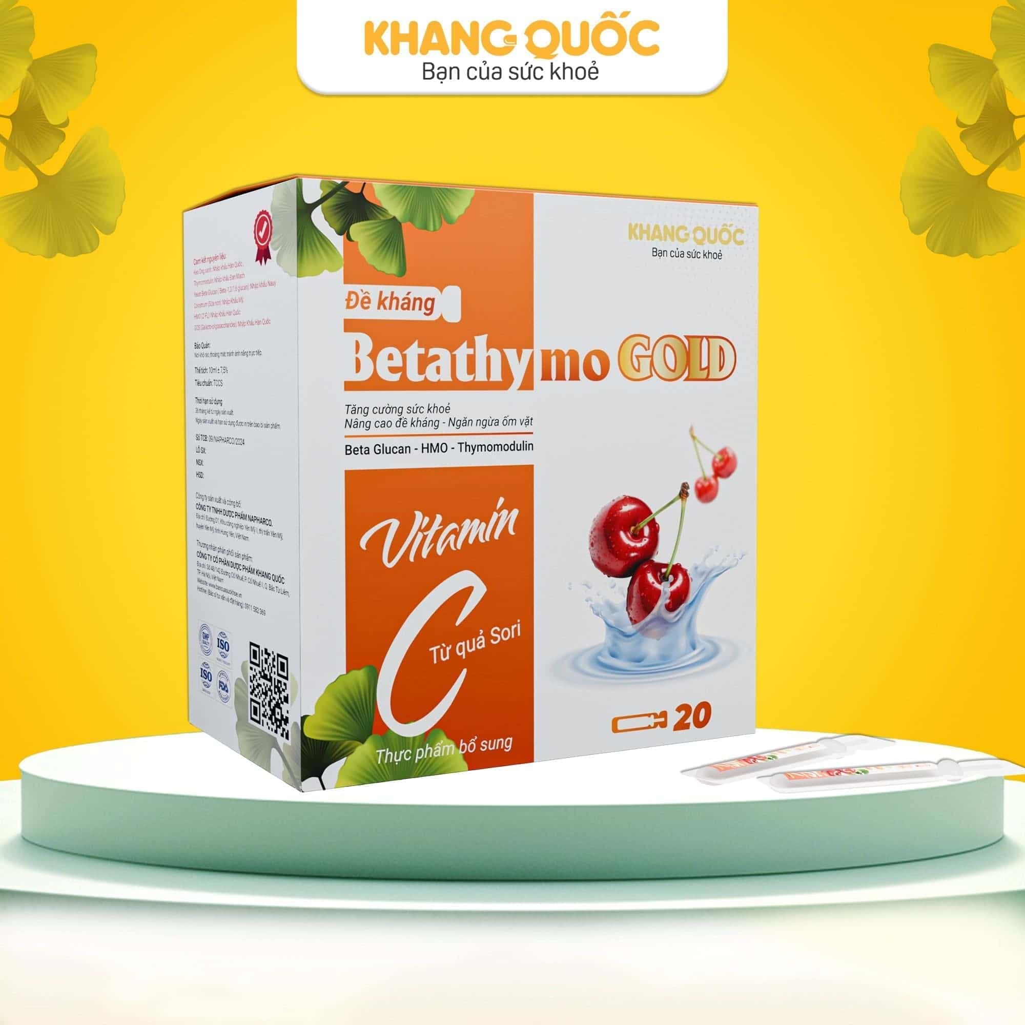 Nâng cao sức đề kháng với BETATHYMO GOLD