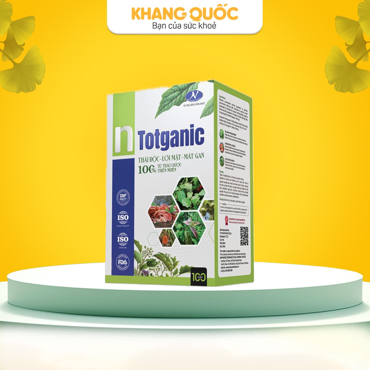 n Totganic - Hỗ trợ thải độc, lợi mật, mát gan