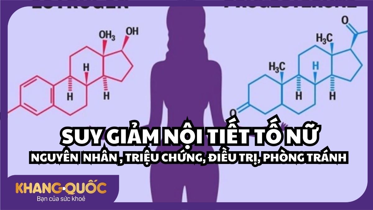 Suy giảm nội tiết tố nữ: Nguyên nhân, triệu chứng, điều trị và cách phòng tránh