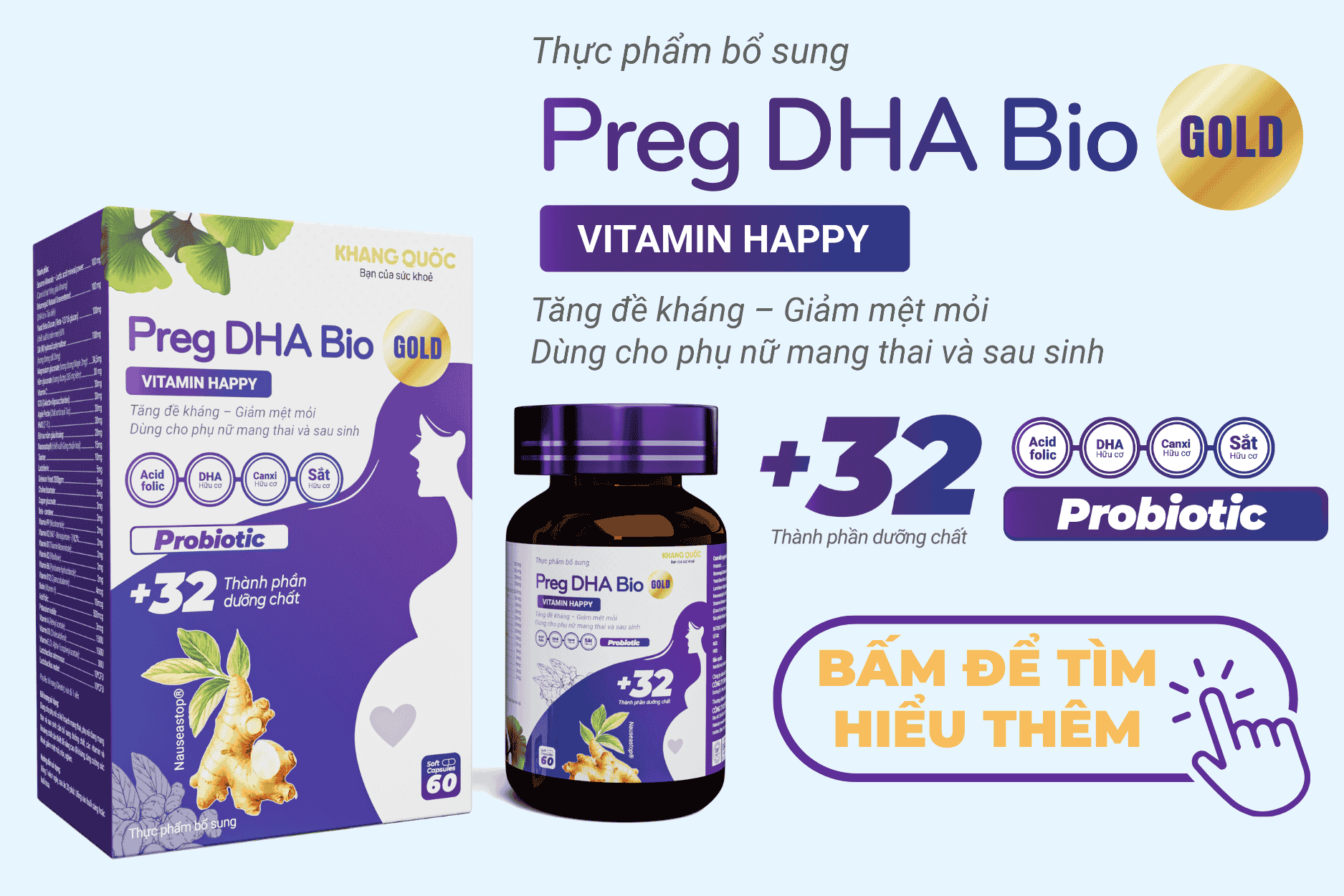 Sản phẩm Vitamin bầu được nhiều mẹ  bầu lựa chọn