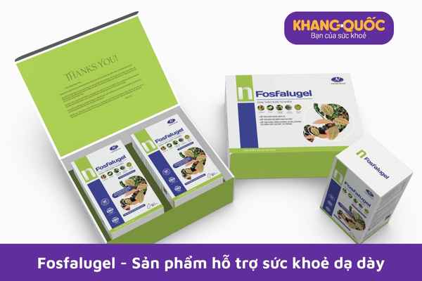 Hỗ trợ sức khoẻ dạ dày Fosfalugel với sản phẩm của Dược Khang Quốc