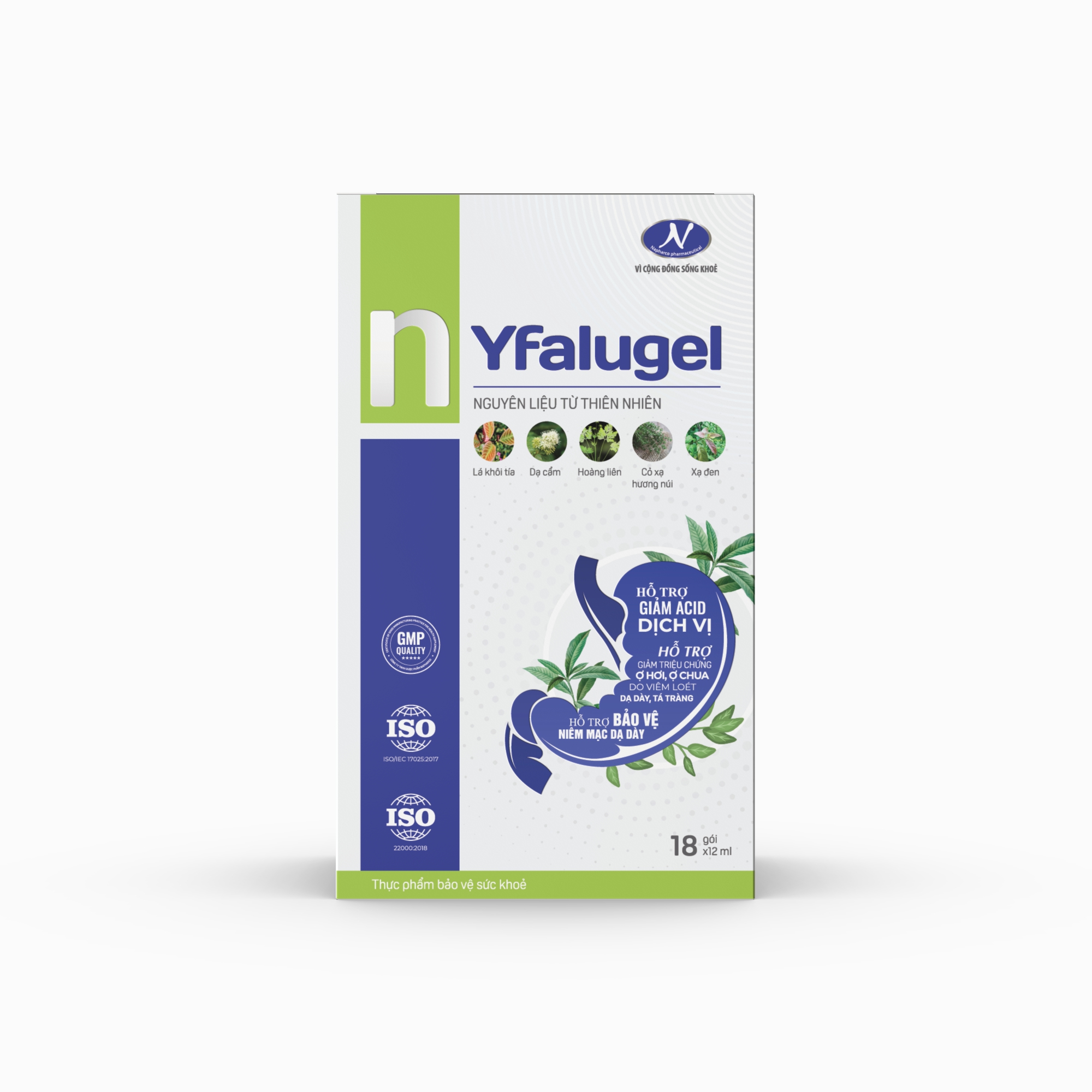 Thực phẩm hỗ trợ viêm loét dạ dày tá tràng n Yfalugel
