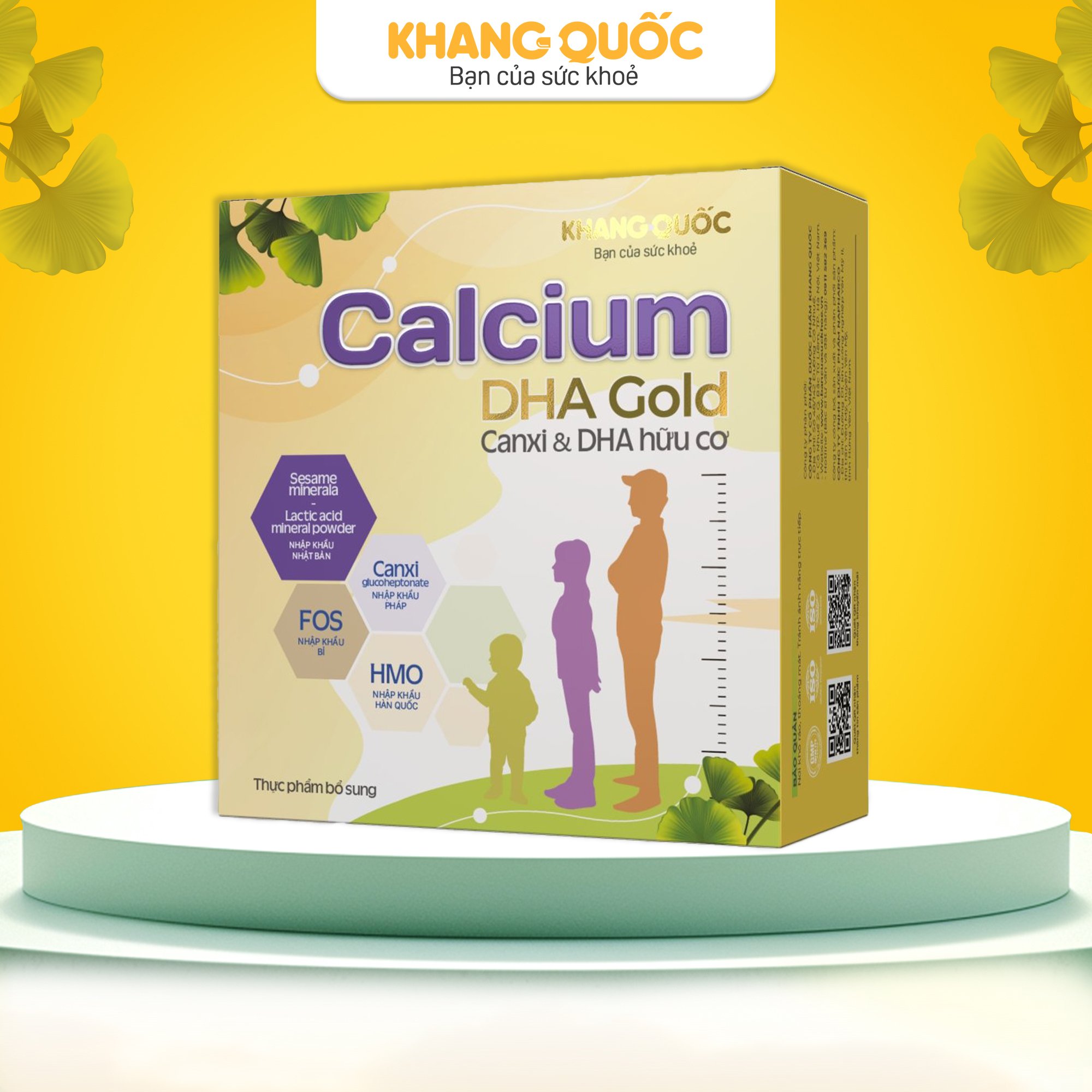 Calcium DHA Gold Thực phẩm bổ sung canxi hữu cơ