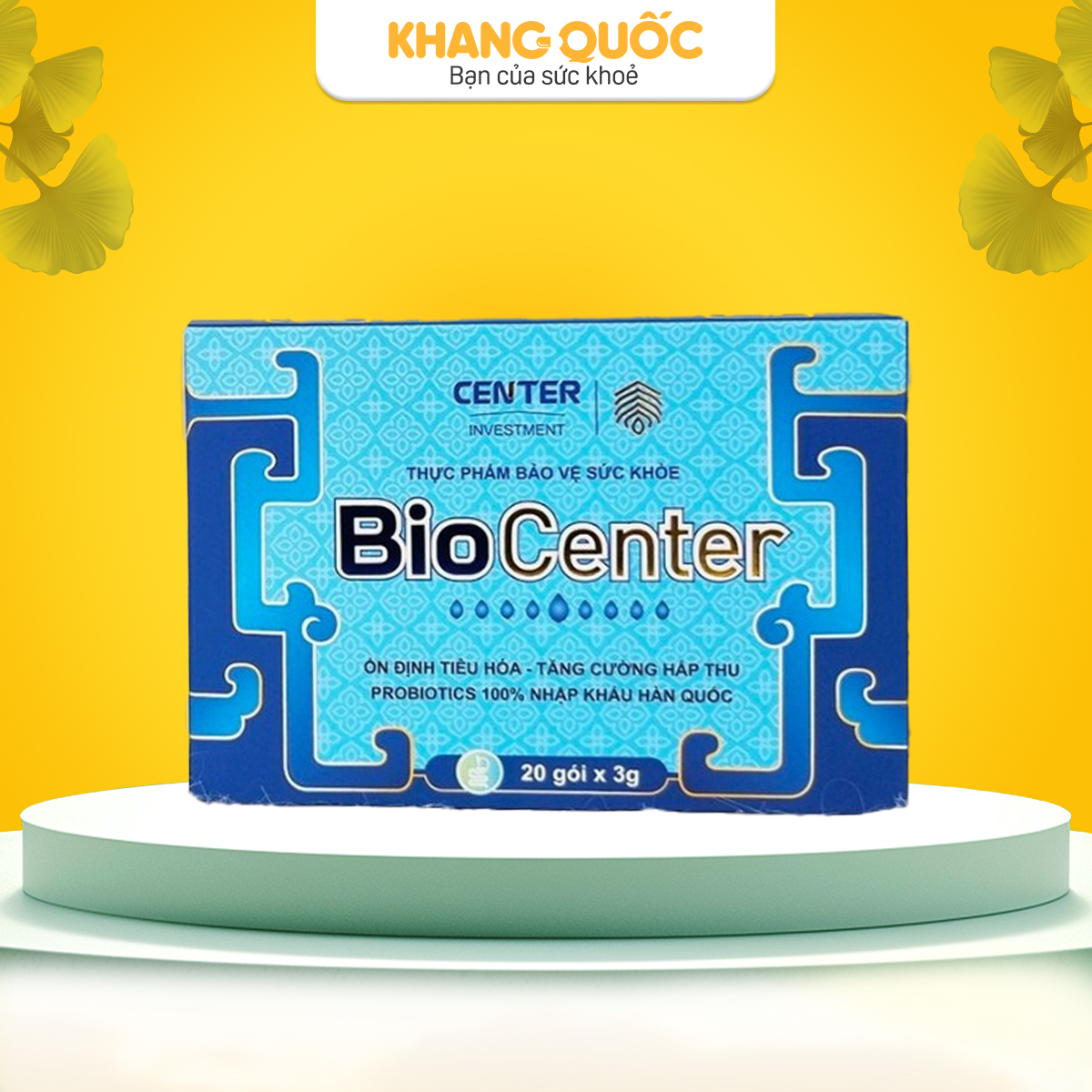 Cốm tiêu hóa Bio Center - Ổn định tiêu hóa, tăng cường hấp thu Hộp 20 gói x 3g