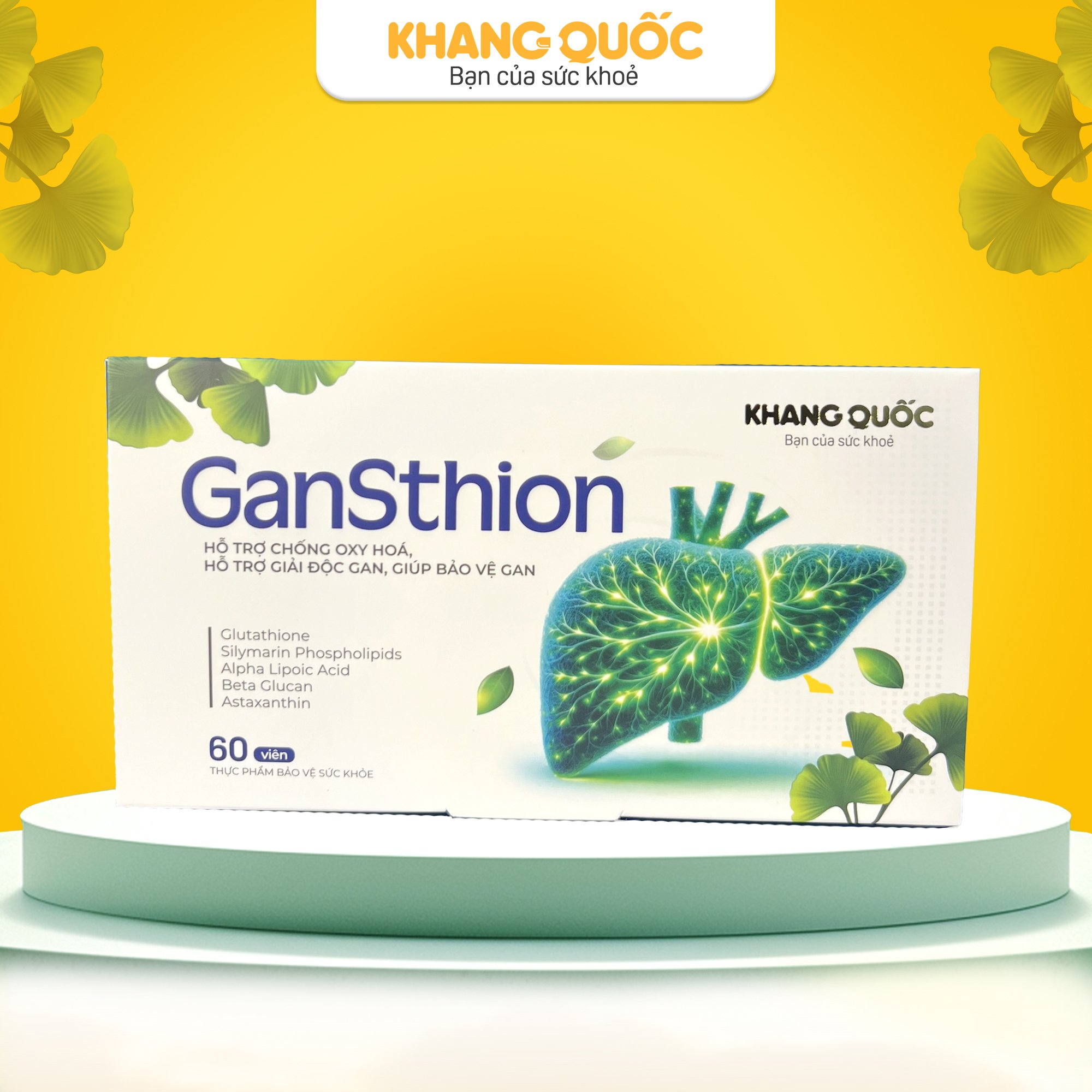 Gansthion Hỗ trợ chống oxy hóa, giải độc gan, bảo vệ gan