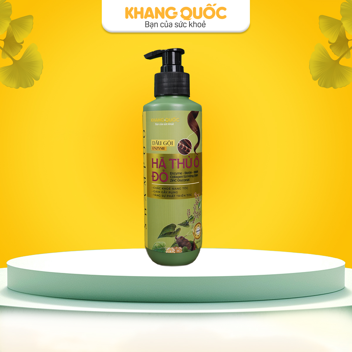 Dầu gội Hà Thủ Ô Đỏ 250ml - Chắc khỏe nang tóc, giảm gẫy rụng