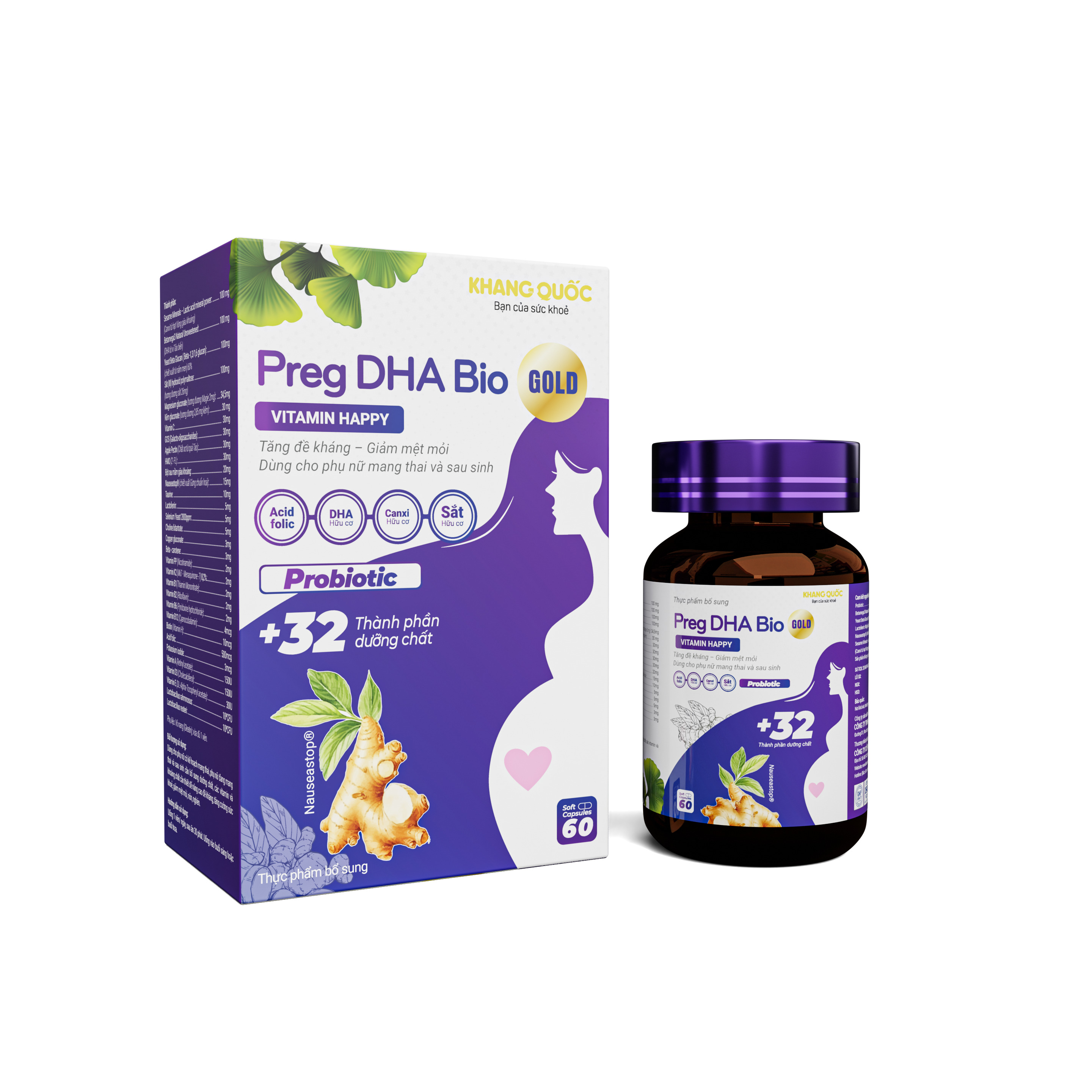 Preg DHA Bio Gold giúp bổ sung các chất dinh dưỡng còn thiếu
