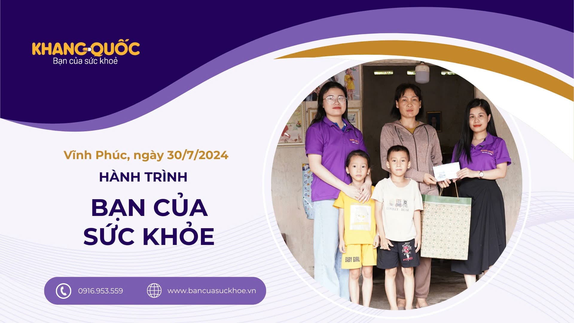 Chương trình thiện nguyện “Bạn của sức khỏe” tại xã Quang Sơn, huyện Lập Thạch, tỉnh Vĩnh Phúc