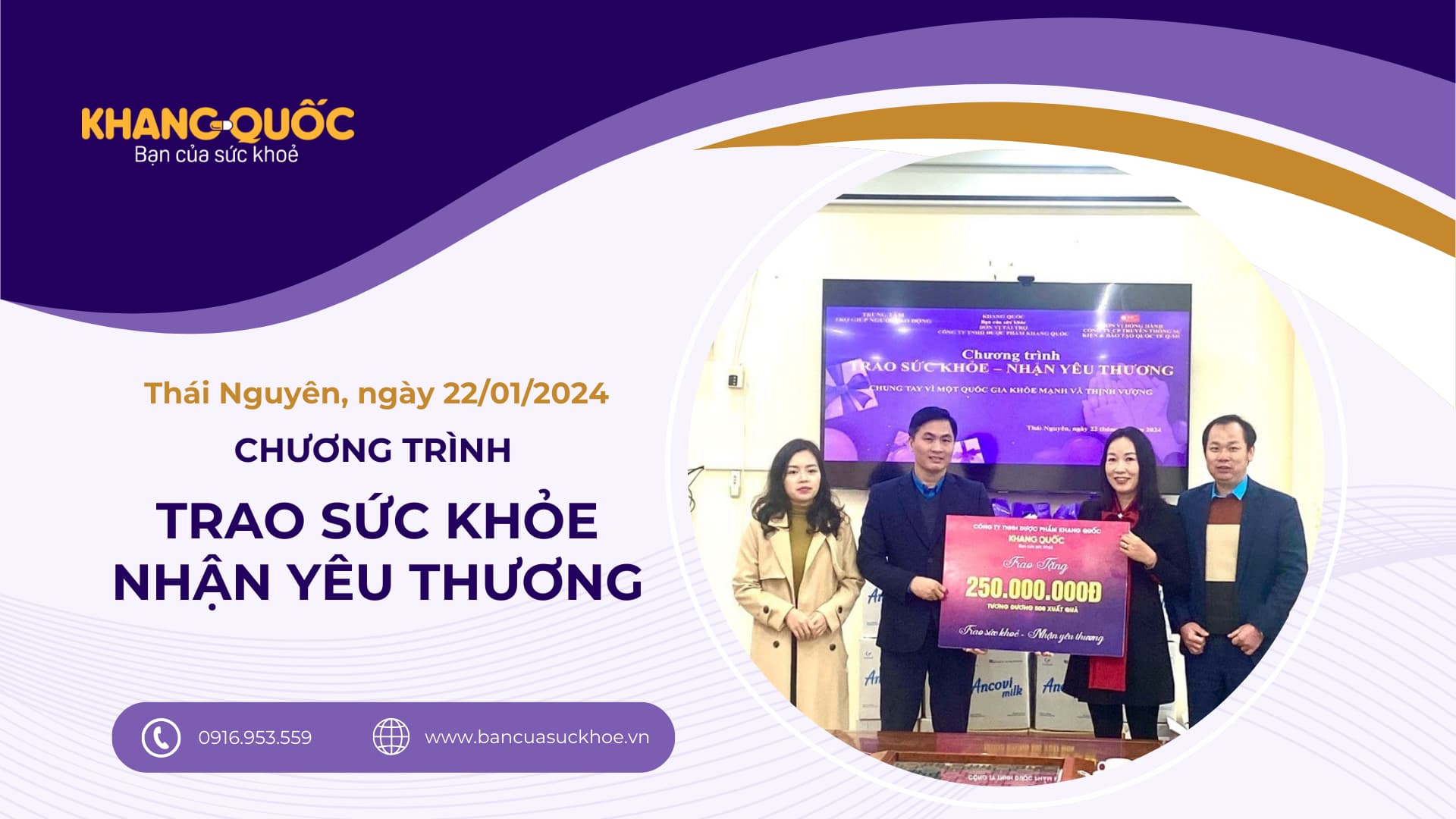 Chương trình “Trao Sức Khỏe - Nhận Yêu Thương” tại Thái Nguyên