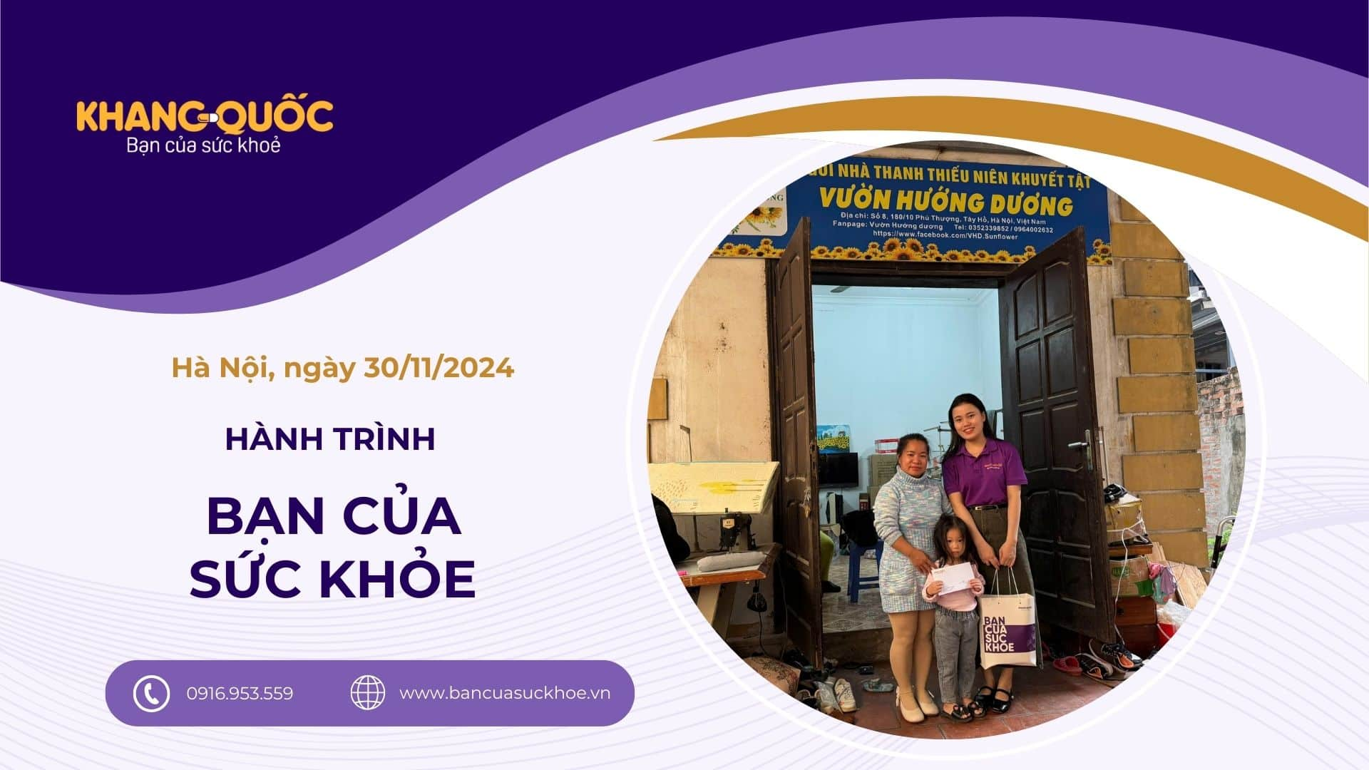 Dược phẩm Khang Quốc - Hành trình lan toa yêu thương, thắp sáng hy vọng tại CLB Vườn Hướng Dương